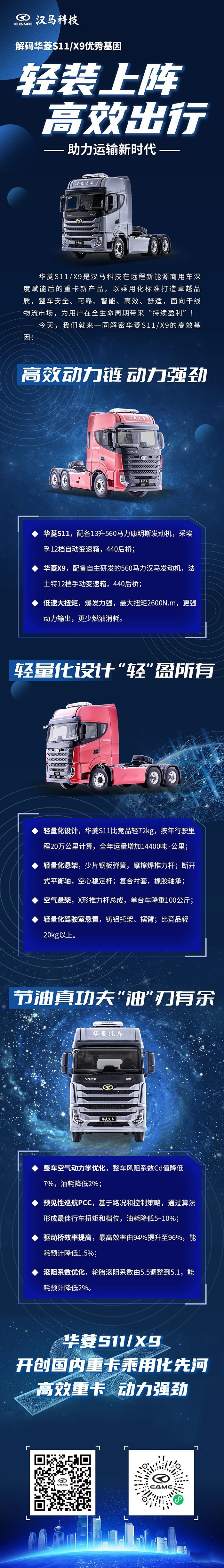解碼華菱S11/X9優秀基因 輕裝上陣高效出行 助力運輸新時代