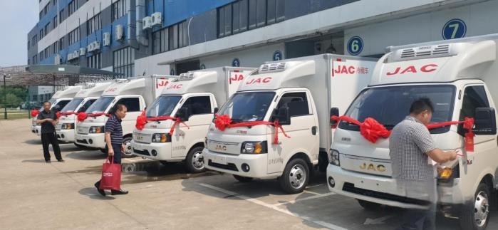 為校園食材保駕護航 6臺江淮1卡愷達冰博士交付！